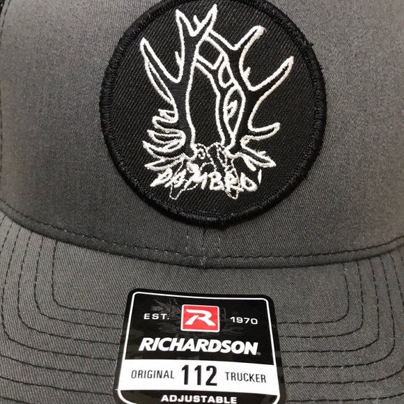 Richardson Trucker Hat Mesh SnapBack Antler Elk Skull DAMBRO 112 Adjustable Cap - Picture 4 of 4